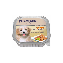 Premiere Dog Petit Pate Adult Perutnina in Govedina 150g ALU-pak