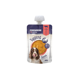 Premiere priboljšek za pse Topping Sauce govedina in buča 100 g