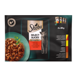 Sheba Selection mešani izbor v omaki 4 x 85 g