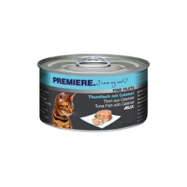 Premiere Cat Adult Fine fillets tuna in lignji 100 g konzerva