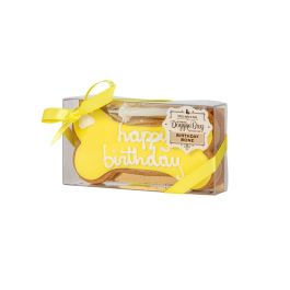 DoggyeBag priboljšek za pse Birthday Bone rumena 85 g