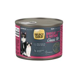 Select Gold Cat Babycat & Mother piščanec Soft Mousse 200g konzerva
