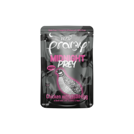 Pramy Cat Midnight Prey piščanec s prepeličjim jajcem v juhi 80 g