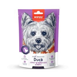 Wanpy Priboljšek Dog Jerky & Rawhide Wraps Raca 100g