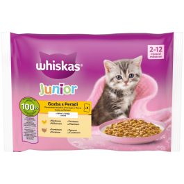 Whiskas Cat Junior izbor perutnine v želeju 4×85 g