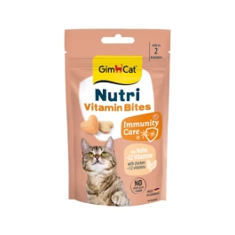 GimCat priboljšek za mačke Nutri Vitamin Bites s piščancem 40 g