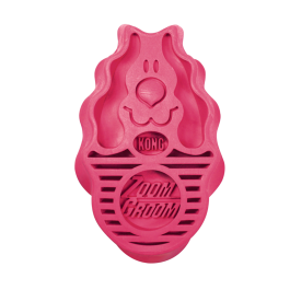 Kong ZoomGroom Raspberry Large