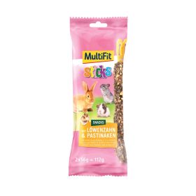 MultiFit Priboljšek Sticks z regratom in pastinakom za kunce in glodavce 112 g