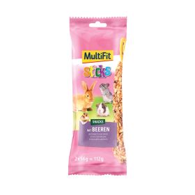 MultiFit Priboljšek Sticks z jagodičevjem za kunce in glodavce 112 g