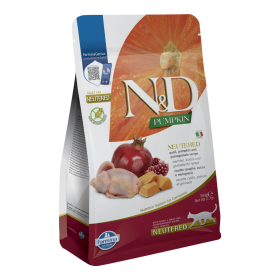 N&D Pumpkin Cat Sterilized Grain Free prepelica in granatno jabolko 300 g