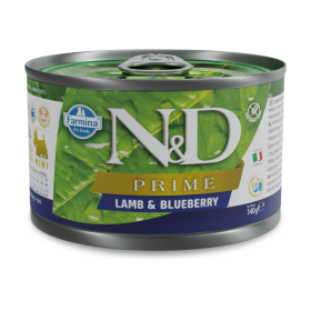 N&D Prime Dog Adult Mini jagnje in borovnica 140 g konzerva