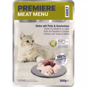 Premiere Cat Meat Menu Adult perad, zečetina 300 g
