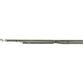 Trixie nastavljiv povodec za pse Premium XS-S 2 m/15 mm olivno zelena