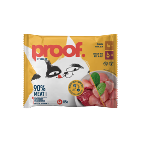 Proof Cat Adult piščanec/govedina v želeju Multipack 4x85 g