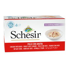 Schesir Cat Piščančji file z raco multipack 6x50 g