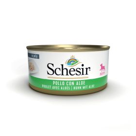 Schesir Puppy piščanec z aloe vero v želeju 150 g konzerva