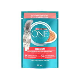 Purina One Sterilcat losos in korenje 85 g
