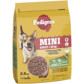 Pedigree Mini Adult perutnina in zelenjava 2,6 kg