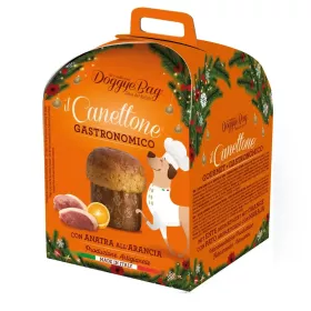 DoggyeBag priboljšek za pse Canettone Gourmet Raca s pomarančo 125 g