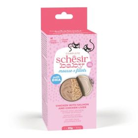 SCHC Baby Mousse&Fillets Piščanec in Losos 3x55 g