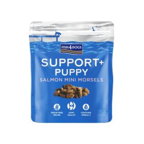 FISH4DOGS Priboljški Support+ Puppy losos 150 g