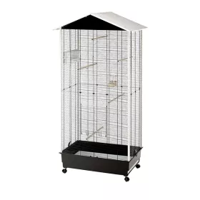 Ferplast kletka za ptice Nota črna 76,5x57x161,5 cm