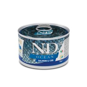 N&D Ocean Dog Adult Mini losos in trska 140 g konzerva