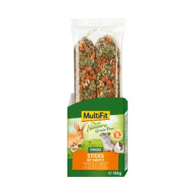 MultiFit Priboljšek Palčke s korenjem brez žitaric za kunce in glodavce 80 g