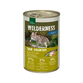Real Nature Cat Wilderness Adult True Country piščanec in losos 400g konzerva
