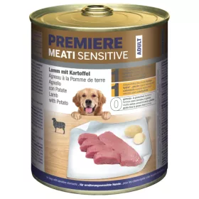 Premiere Dog Meati Sensitive Jagnjetina in krompir 800g konzerva
