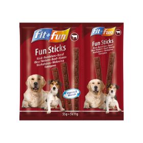 FIT+FUN Palčke Priboljšek za pse Govedina 55 g