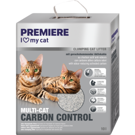 Premiere mačji pesek Multi-Cat Carbon control 10 l