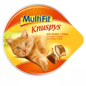 MultiFit priboljšek za mačke Knuspys piščanec in sir 60 g