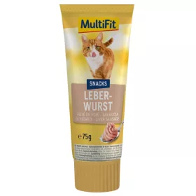 MultiFit priboljšek za mačke Pate jetrna klobasa 75 g