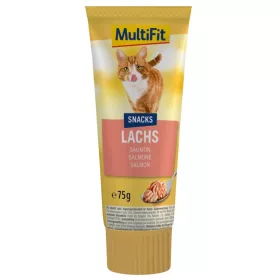 MultiFit priboljšek za mačke Pate losos 75 g