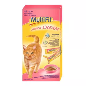 MultiFit priboljšek za mačke Snack-Cream losos in inulin 7x15 g