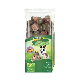MultiFit Priboljšek Drops Mix brez žitaric za kunce in glodavce 140 g