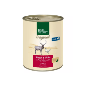 Real Nature Adult divjačina in piščanec s puranom 800 g