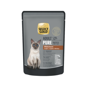 Select Gold Cat Adult Pure Wildschwein divja svinja, pašteta 85g vrečka