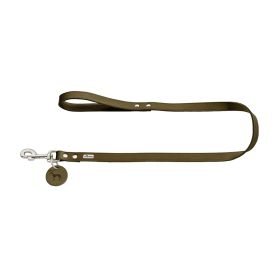 Hunter povodec za pse 13 mm/110 cm, usnje olivno zelena