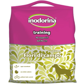 Inodorina Training Pads Flower parfume plenične podloge 60x90 40 ko