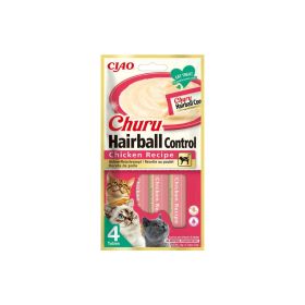 Churu Cat Priboljšek Hairball Piščanec 4x14 g