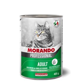 Morando Professional Cat Prof Adult Koščki Jagnjetina in zelenjava 405g konzerva