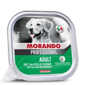 Morando Professional Prof Adult Pate Teletina in zelenjava 300g alu-pak
