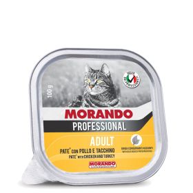 Morando Professional Cat Prof Adult Pate Piščanec in Puran 100g alu-pak