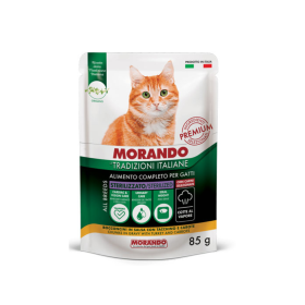 Morando Tradizioni Cat Adult Sterilized kosi purana in korenje v omaki 85 g a