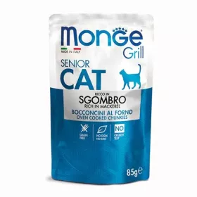 MONGE cat Grill Senior Skuša 85 g