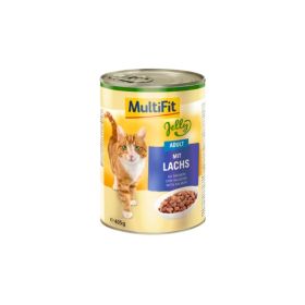 MultiFit Cat Jelly Adult Losos 405g konzerva