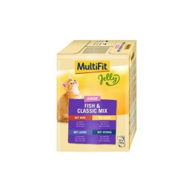 MultiFit Cat Jelly Junior Fish & Classic Mix Multipack 12x100g