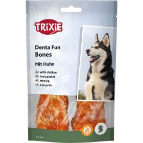 Trixie priboljšek za pse Dentafun Bones s piščancem 11 cm, 2x60 g